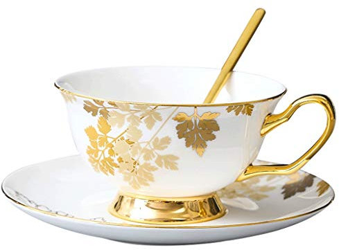 Tasses à café Tasse à café et Soucoupe en céramique de Luxe, Tasse à thé Anglaise Haut de Gamme, Tasse à café Maison, adaptée au thé aux Fleurs, Divers cafés de spécialité