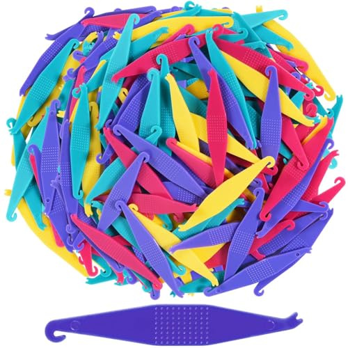 SenseYo 100 Stück bunte zahnmedizinische elastische Gummibänder Platzierer Kunststoff Klammern Gummiband Werkzeug für kieferorthopädische Zahnspangen