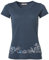 VAUDE Damen Women's Skomer Print Ii T-Shirt, Dark Sea Uni, 42 EU