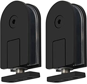 Duschwand Scharniere,Duschwand Beschläge, 360-Grad-Drehscharnier, Badezimmer-Türklemmen, Edelstahl 304, Duschtür-Zubehör, Türhalter, Weinschrank, Vitrine, Ersatz-Set for 5–10 mm gehärtetes Glas (2 Stü
