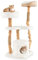 GOPLUS Arbre a Chat 48 x 48 x 124 CM à 5 Niveaux en Bois Massif avec Plateforme, Perchoir, Condo, 2 Griffoirs Recouvert de Jute, Arbre à Chat pour Se Reposer, Jouer, Ramper et Aiguiser