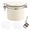 Faderr Coffee Canister Airtight Coffee Container, Stainless Steel Airtight Canister with Date Tracker and Scoop, Coffee Storage for Beans, Grounds, Tea, Sugar(size:1200ml)