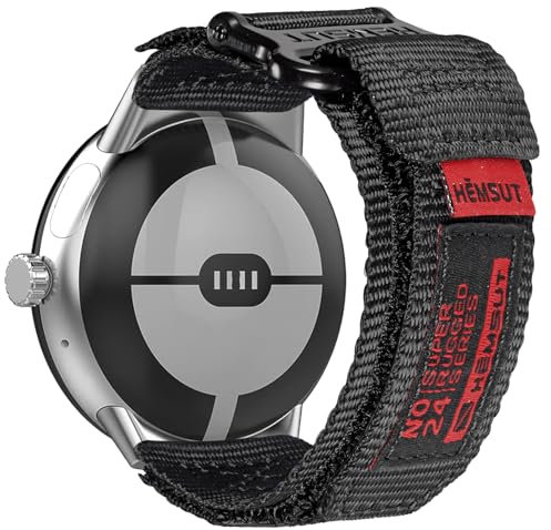 torbollo Nylon Watch Band Compatibile con Google Pixel Watch 2 Band/Pixel Watch Bands, Banda di ricambio per Google Pixel Smart Watch Bands Accessori Uomini Donne