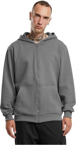 Urban Classics Herren Cozy Zip Hoody cloudgrey, M
