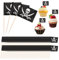 100 Pack Toothpick Flag, Pirate Cocktail Toothpicks Flags Cake Toppers Small Toothpick Mini Stick Cupcake Toppers Fruit Cupcakes Toppers Food Stick Flags Decorations for Party Bar Sport Events