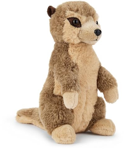 Zappi Co Wächter das Erdmännchen Plüschtier Surikate (24cm) Wächter-Kumpel - Weich, Kuschelig, 100% Recycelt - Neugieriger Wüstenbegleiter