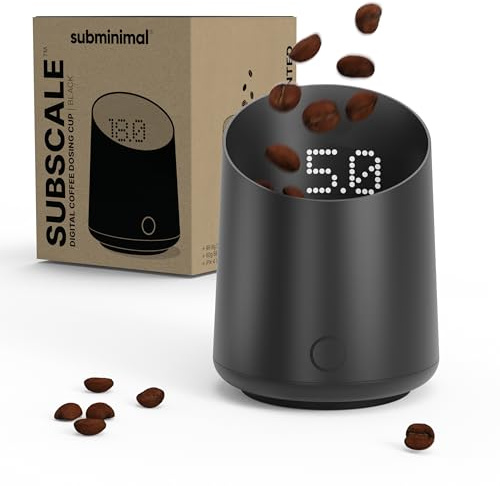Subminimal Kaffevåg SubScale | Precision Kaffevåg för Espresso & Pour-Over | Kompakt Digital Vågsensor med Direkt Respons | Minimalistisk Design för Barista & Kaffeälskare