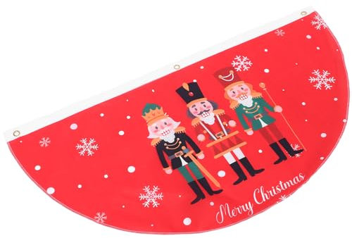 KITANDOVE Hängende Weihnachtsflagge Dekoratives Bunting-flaggenbanner Für Und Außendekoration Halbkreisförmige Weihnachtsdeko Für Garten Terrasse Und Feiern