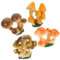 CAXUSD 4er-Pack Pilz- aus Kunstharz Miniatur-Pilzfigur für Zimmerpflanzen-Dekorationen und Garten