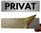 LEIASA | Selbstklebendes Schild Privat - 5x18 cm - Dicke 0,8 mm - Aluminium - Aufdruck: Privatbereich - Symbol: Eingeschränkter Zugang - 3M Klebeaufkleber - Exklusiver Bereich