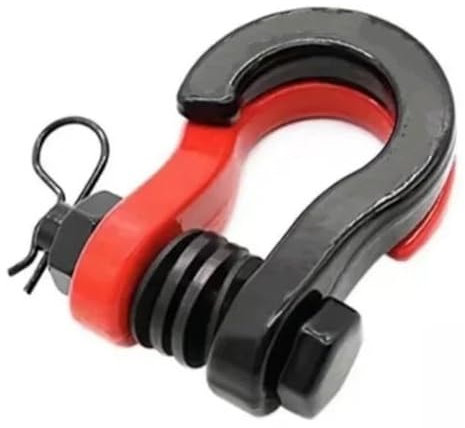 JBJXFAMAY Gancho para Remolque Grillete Anillo En D 3/4 Pulgadas 4.75 Toneladas 4 X 4 Gancho para Cabrestante Todoterreno para Jeep para Compass Barra de Remolque