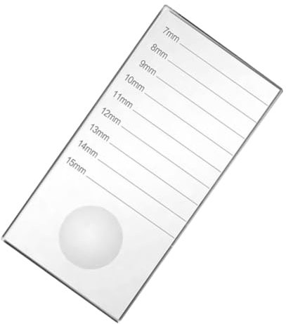 WRITWAA 2 1 Greffe de cils en verre colle duo fouetter permanent outil eyelash curler lashes extension plateau d'extensions de cils greffe de coussinets de cils Transparent