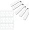 60PCS Cable Labels Maker Tape, White Printer Sticker Paper Waterproof with Self-Adhesive for Laser Printer and Handwriting Scratch-Resistant Cord Wire Labels Tags Reusable for Cable Management