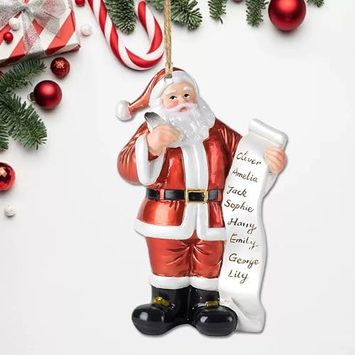 Weihnachtsbaumschmuck, Weihnachtsmann deko-Figur, Sammlung, Geschenk, Ornament, 2D Acrylic Dhristbaumschmuck (Weihnachtsmann)