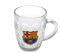 FOCO FC Barcelona Offizieller Merchandise-Artikel: Glas Bierkrug, Weiß, 0,5 Liter, Tumbler, Einheitsgröße, Modern, Wiederverwendbar (mit Einschränkungen), Zuhause, Alle Gelegenheiten