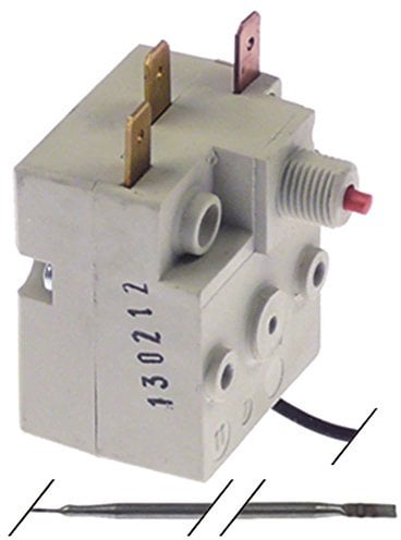 Seguridad Termostato Max. Temperatura 200 °C 1 pines compatible con colged para lavavajilla Sonda Diámetro 3,3 x 190 mm 20 A 1 CO