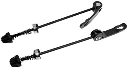 Sharplace 1 Pair Road Mountain Bike Wheel and Rear Skewers Clip Bolt Lever Axle 145/185mm, Black