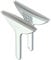 Inhouse Stick+Store Curved Shower Squeegee. Made in Britain. Duo 2-in-1 Curved & Straight Blades Clean Streak-Free on Curved Screens & Flat Bathroom Surfaces. Patented Suction Cup Storage. 1PC