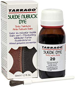 Tarrago | Tinte para Ante | Color Azúcar Marrón | Suede Nubuck Dye 50 ml | Tinte Para Zapatos, Calzado, Bolsos y Accesorios | Apto Para Ante Natural y Sintético, Nobuck y Similares