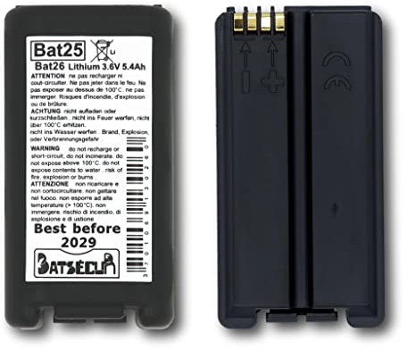 BATSÉCUR - Pack 2 Piles Alarme BAT25 Compatible BATLi25 BATLi26 BAT26 DAITEM Hager ATRAL 3.6V 4Ah - 3.6V 5.4Ah Li-SOCl2
