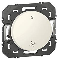 Poussoir commande vmc - finition blanc - Dooxie