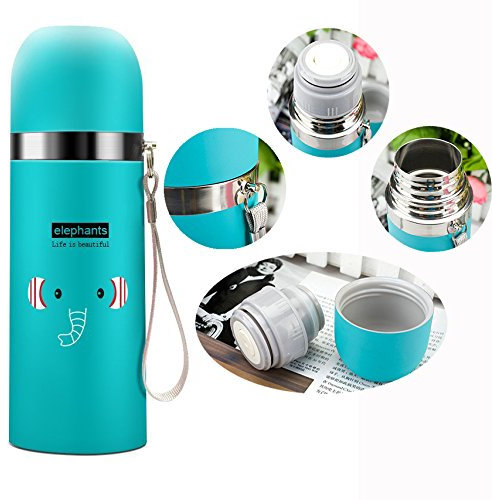 Binnan Botella de Agua de Acero Inoxidable para Mantener Agua Caliente y Fría para Deportiva Viaje Oficina ect, 500Ml