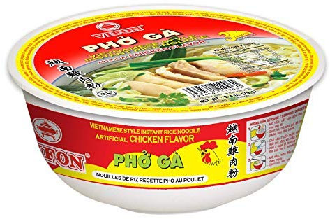 VIFON Pho Vietnamese Chicken Rice Noodles Oriental Style Phở Gà - 70G (Bowl of 12)