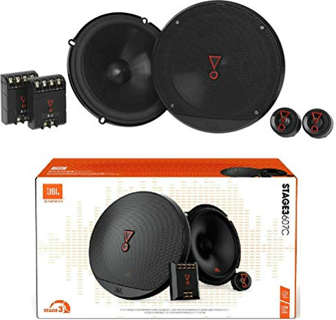 1 kit sistema a 2 vie compatibile con JBL STAGE3 607C 6,5 165 mm 16,50 cm 50 watt rms 150 watt max con woofer tweeter crossover 3 ohm auto, kit a coppia