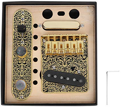 Gitarrensattelbrücke, Eisen Gitarren Pickup Set Control Plate Musical Accessories for E-Gitarre Tl