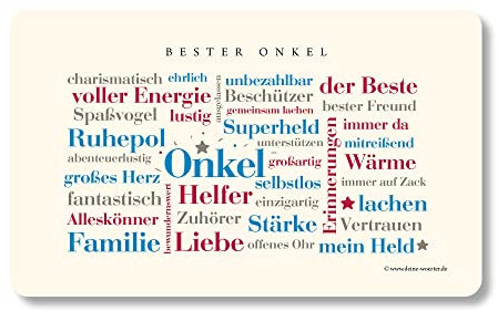 Frühstücksbrettchen Onkel Wörter