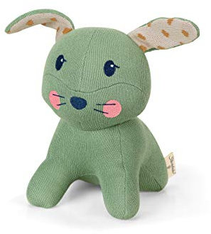Sterntaler Stay true to nature Strick-Spieltier Hase Kinni, Für Babys ab der Geburt, 29 x 15 x 13 cm, Hellgrün