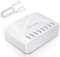 ANNCAY Cargador USB, Toma de Corriente USB de 8 Puertos, Cargador de teléfono móvil USB multipuerto para iPhone 12/13 / iPad, Samsung S21 / 20, Xiaomi, Huawei, Realme, Oneplus, etc.
