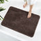 GONICVIN Teppich, 60 x 90 cm Flauschige Mikrofaser Waschbarer Badteppich Badematte, rutschfest Badezimmerteppich für Badezimmer, Wohnzimmer (Dunkelbraun)