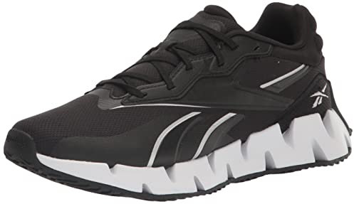 Reebok Womens Zig Dynamica 4 Ortholite Running & Training Shoes, Schwarz/Weiß/Silber-Metallic, 40 EU