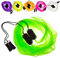 Juggle Dream Schal Flagge POI Set – Übe das Jonglieren von Spinning Poi, Weiche Köpfe Spirale Soft-Pois Übungs-Kit mit Lernvideo (Grün)