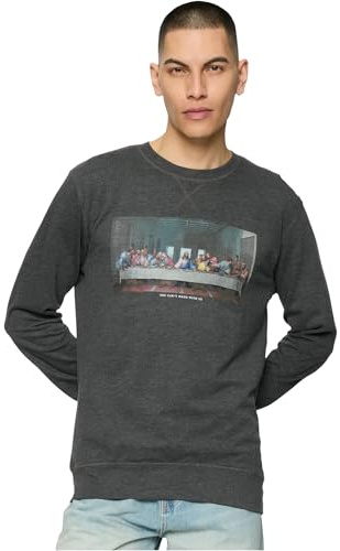 Mister Tee Herren Sweatshirt Can´t Hang with Us Crewneck Charcoal XL