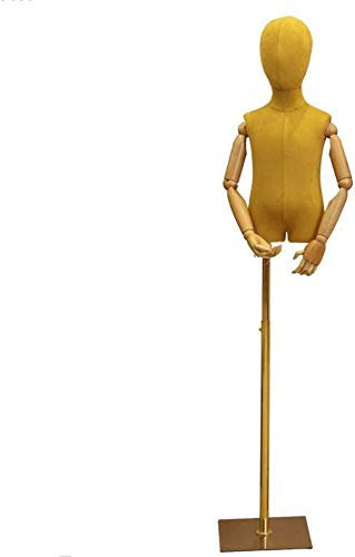 Schaufensterpuppen, Kinderpuppe, Holzarm, verstellbar, für Kleidungsständer, geeignet für Kinder im Alter von 2–9 Jahren (Farbe: A, Größe: groß) (C groß)