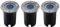 Ledvion - 3X LED Einbauleuchten Rund, IP67, GU10, 1m Kabel, Außenbeleuchtung, Terrassenbeleuchtung