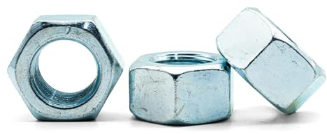 Hippo Hardware 5/8 - 18 TPI UNF Hex Nuts Bright Zinc Plated BZP Imperial Fine Thread Hexagon Nut Grade 1 Steel (Pack of 3)