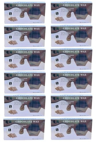 Walee Professional Hot Film Wax Chocolate Blocks 500g hard delicate waxing peelable (12, 6000, gram)