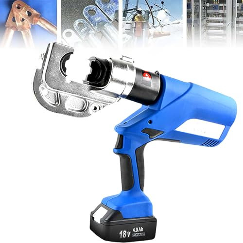 Beachtiful Hydraulisches Crimpwerkzeug,elektrische hydraulische Zange,batteriebetriebenes hydraulisches Kabel-Crimperwerkzeug,mit Batterie,für Reparaturen an der Stromversorgung,Ordinaryparagraph