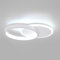 Aeyytoe LED Deckenlampe, 24W LED Deckenleuchte, Modern Runder Schlafzimmer-Kronleuchter Lampe für Bad Flur Schlafzimmer Balkon Wohnzimmer Küche