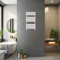 Blümme 800 x 450mm Heated Towel Rail Radiator Central Heating Modern Flat Panel Bathroom Warmer Wall Mounted Ladder Rad Chrome