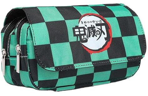 PYTRARTY Trousse Demon Fille,Plumier Demon,Trousse Scolaire Demon,Demon Trousse 2 Compartiments Fille,Cadeaux pour Filles et GarçOns