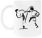 Ameretee Japón Karate Taza Para Beber Taza Con Mango De Cerámica
