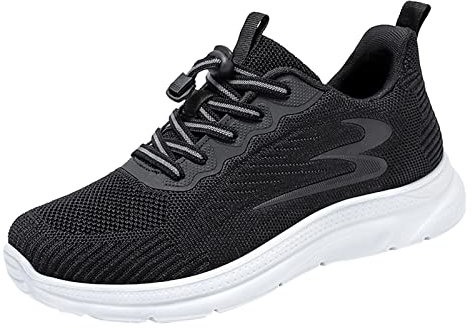 Scarpe Nere Uomo Scarpe Uomo Invernali Sportive Scarpe Cameriere Scarpe con Puntale in Composito Scarpe Uomo firmate Scarpe estive Sneakers Uomo Pelle Scarpe Ginnastica Uomo