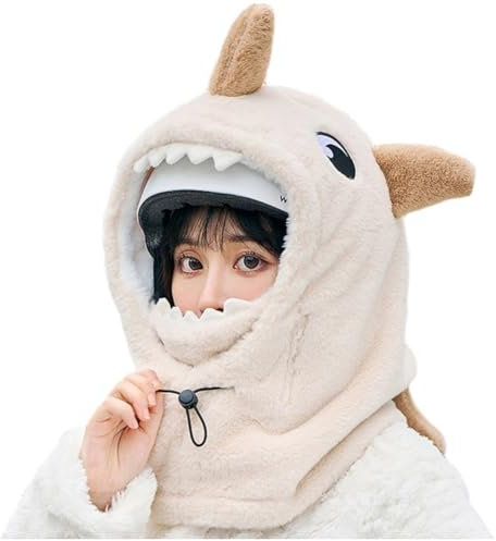 Baokuan Cartoon Ski Helm Abdeckung Haube Hut Winter Warme Bequeme Weiche Skifahren Kopf Wärmer Nette Ski Helm Kapuze Hals Wärmer