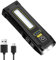 Lampe d'atelier LED rechargeable : WIYETY 7 modes lampe de poche Powerbank IP54 étanche lumière de travail LED magnétique pour camping, urgence, réparation automobile