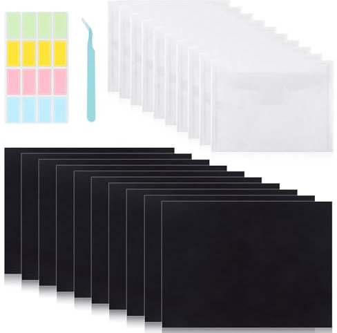 Hojas Magnéticas Flexibles de 0,5 mm Laminas Magneticas Almacenamiento de Troqueles para Troqueles Plantillas Álbumes Sellos Bricolaje Álbumes de Recortes (10)