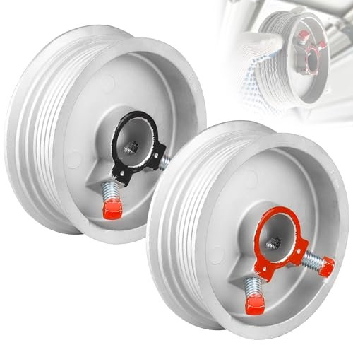 Tambours de câble pour porte de garage 400-8 standard pour portes jusqu'à 20,3 cm de haut, câbles de 0,3 cm, tige de 2,5 cm, pièces de porte de garage aériennes pour une utilisation avec des câbles à